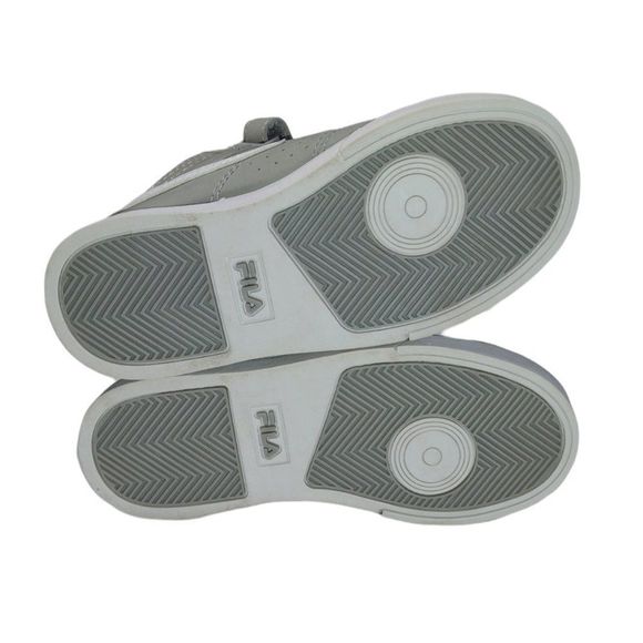 NEW Fila Boys' Vulc Basketball Hightop Shoes Heather Grey/White Size 11½ *Flawed - Picture 7 of 10
